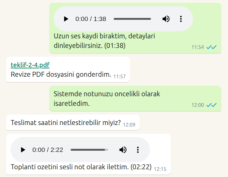 Sesli mesaj